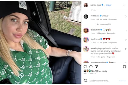 Las reacciones de los famosos al mensaje de Wanda Nara sobre su salud