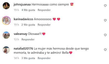Las reacciones de sus seguidores no tardaron en aparecer (Captura: Instagram: @valeriamazzaok)