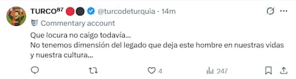 Las reacciones en las redes a la muerte del Indio Solari (Captura: X)