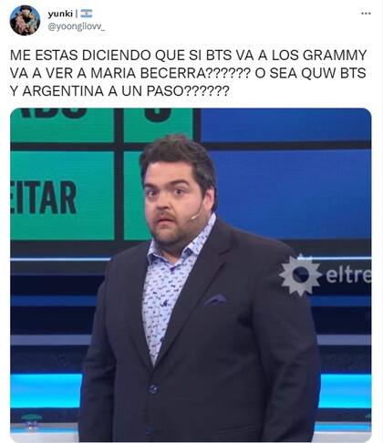 Las reacciones en las redes sociales por la llegada de María Becerra a los Grammys (Foto: Twitter)