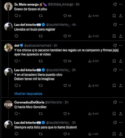 Las reacciones en redes sociales
