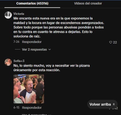 Las reacciones en redes sociales