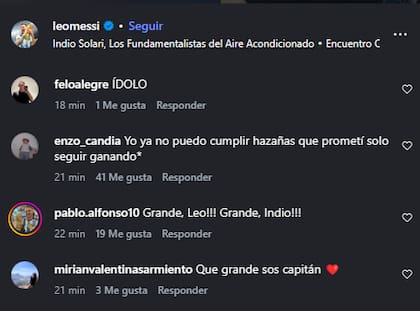 Las reacciones en redes sociales al posteo de Lionel Messi