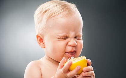 Las reacciones frente a los sabores ácidos son instintivas