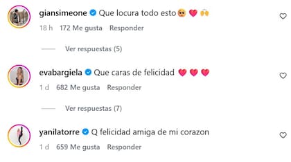 Las reacciones no tardaron en aparecer (Captura: Instagram @carobal14)