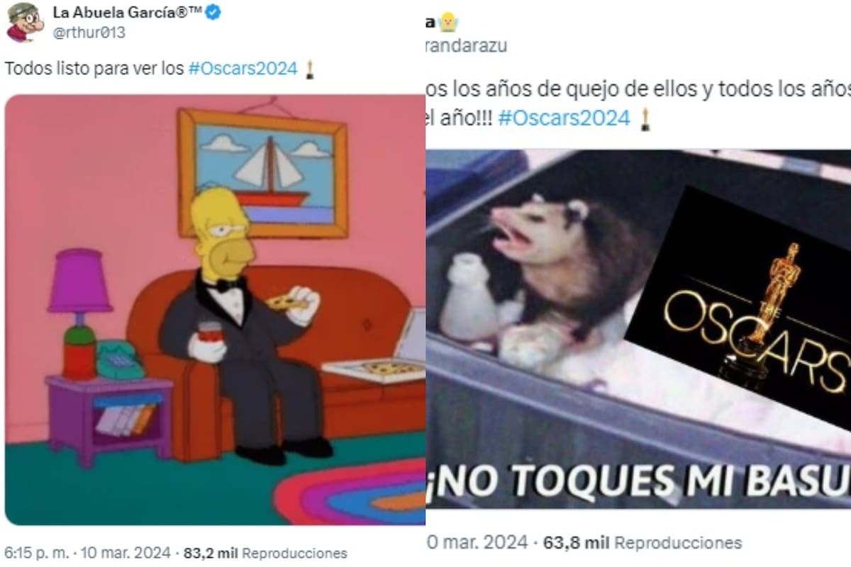 Las redes estallaron con los mejores memes sobre la entrega de los Premios Oscar 2024