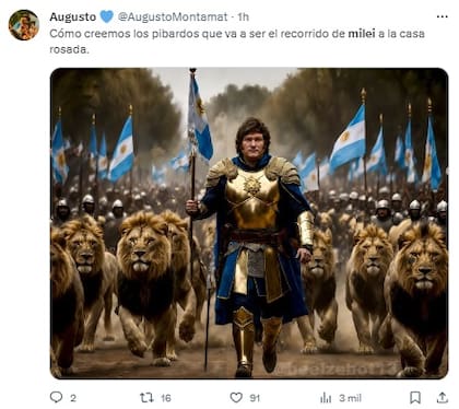 Las redes estallaron de memes en el marco de la asunción de Javier Milei