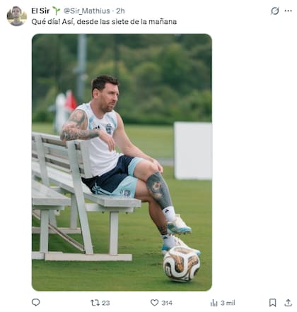 Las redes sociales se hicieron eco del partido entre la Argentina e Inglaterra (Foto: X)