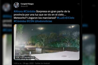 Las redes sociales se hicieron eco sobre el fenómeno (Captura Twitter)
