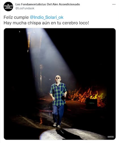 Las redes sociales se llenaron de saludos para el Indio Solari