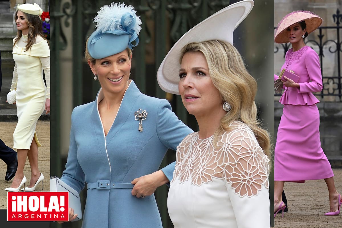 Las reinas Máxima, Letizia y Rania, así como Zara Tindall, la hija de la Princesa Real Ana, fueron abanderadas de los conjuntos monocromáticos.