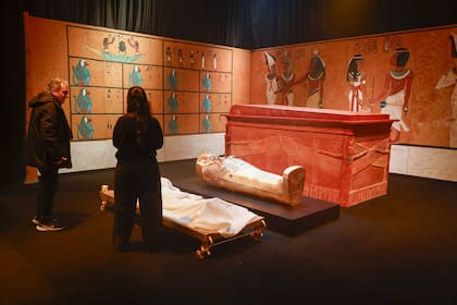 Las réplicas de la muestra "Tutankamón, la experiencia" fueron traídas desde Egipto