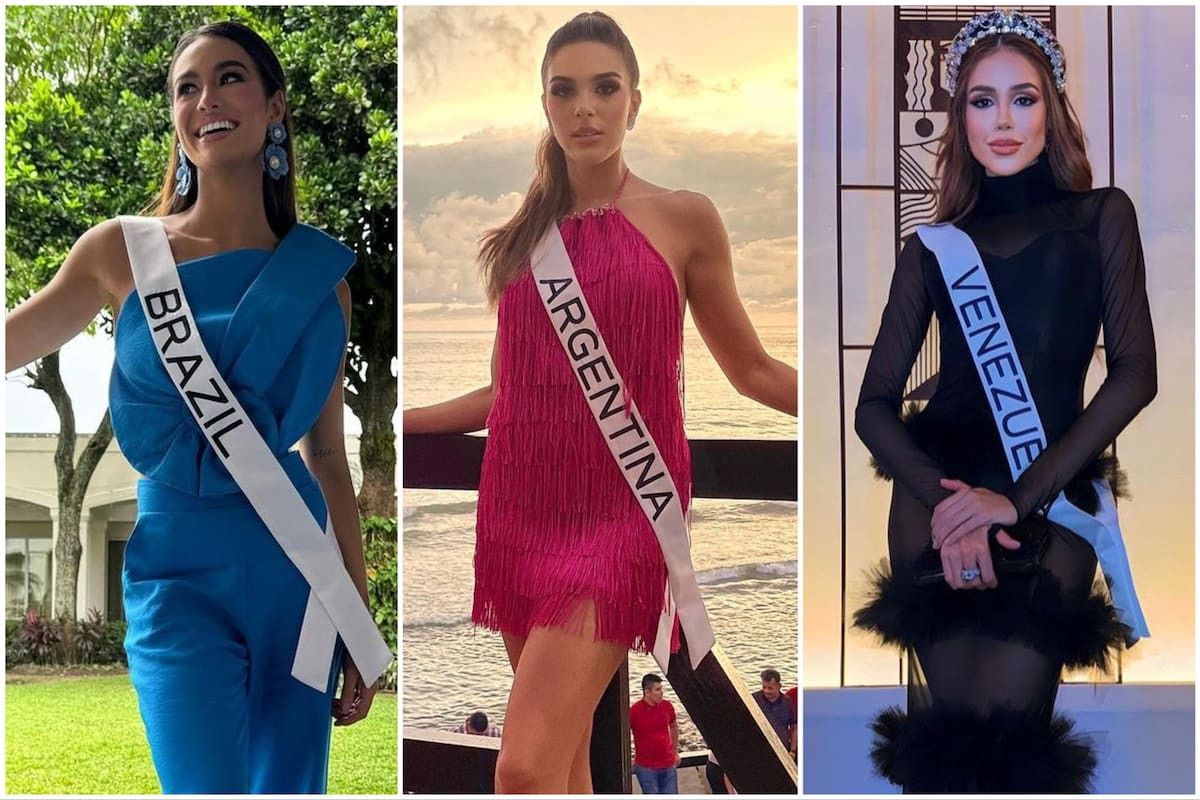 Las representantes de Brasil, Argentina y Venezuela en Miss Universo 2023