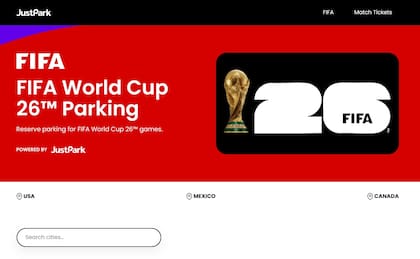 Las reservaciones del estacionamiento se realizan a través del sitio de JustPark (JustPark)