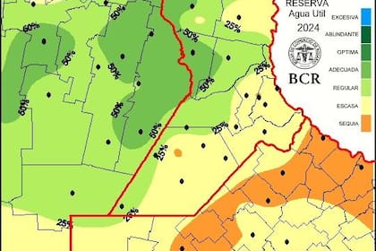 Las reservas de agua en el suelo presentan niveles críticos en el 50% de la región, siendo el nordeste bonaerense la zona más afectada