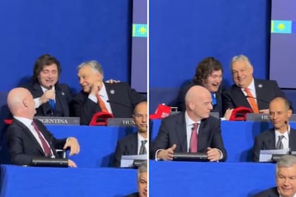 Las risas entre el mandatario argentino y el primer ministro húngaro