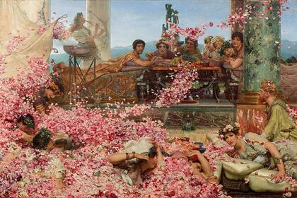 "Las rosas de Heliogábalo", del pintor holandés Lawrence Alma-Tadema, inspirado en un episodio de la "Historia Augusta" que cuenta que Heliogábalo mandó arrojar por sorpresa tal cantidad de pétalos de rosas sobre los invitados a una de sus fiestas que algunos de ellos murieron asfixiados.?