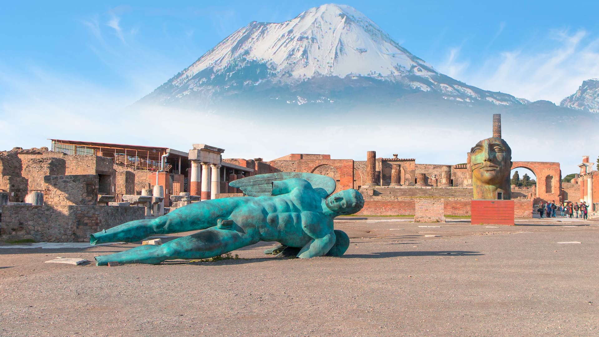 Las ruinas de la antigua ciudad del Imperio Romano, que desapareció tras la erupción del Vesubio hace casi 2000 años