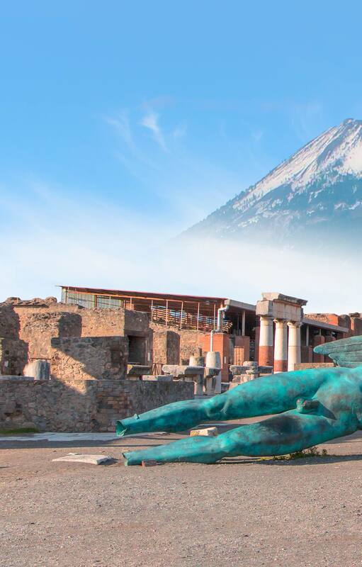 Las ruinas de la antigua ciudad del Imperio Romano, que desapareció tras la erupción del Vesubio hace casi 2000 años