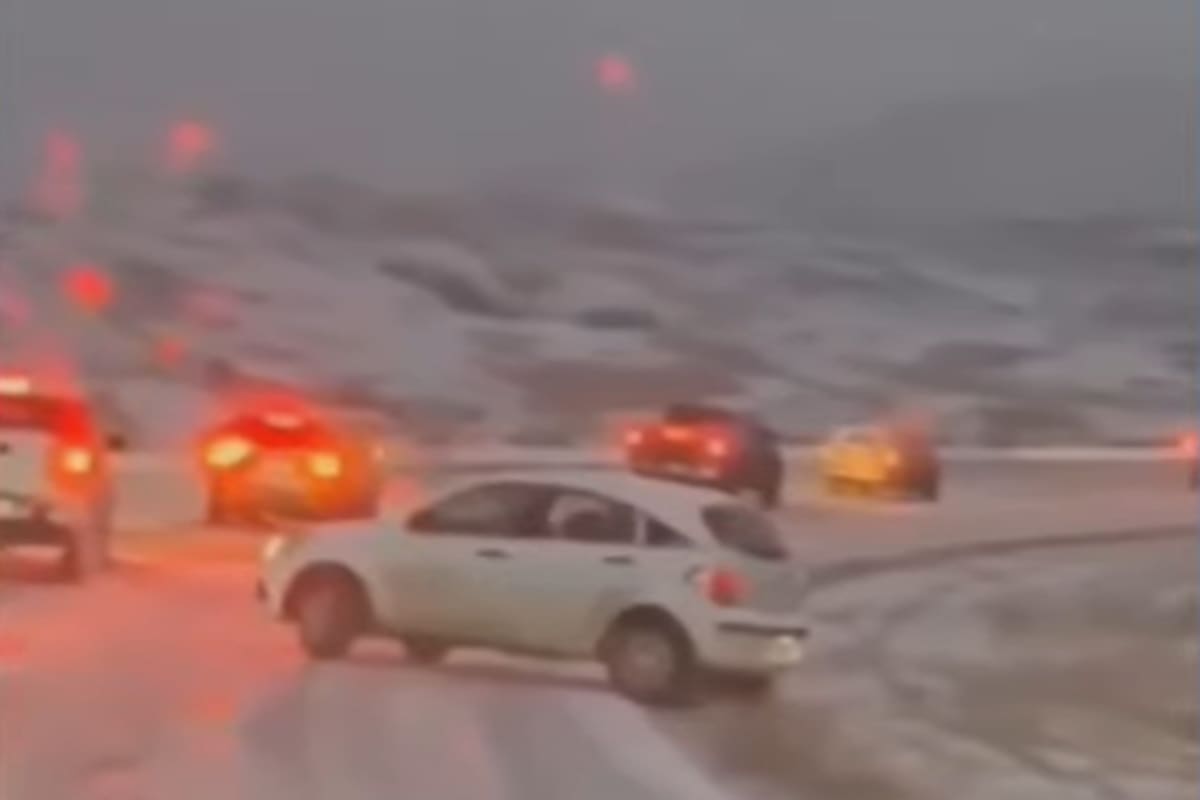 Las rutas anegadas hicieron posible el múltiple choque