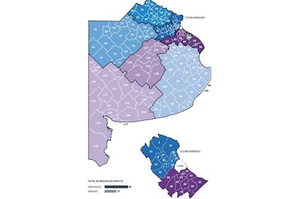 Las secciones electorales de la provincia de Buenos Aires