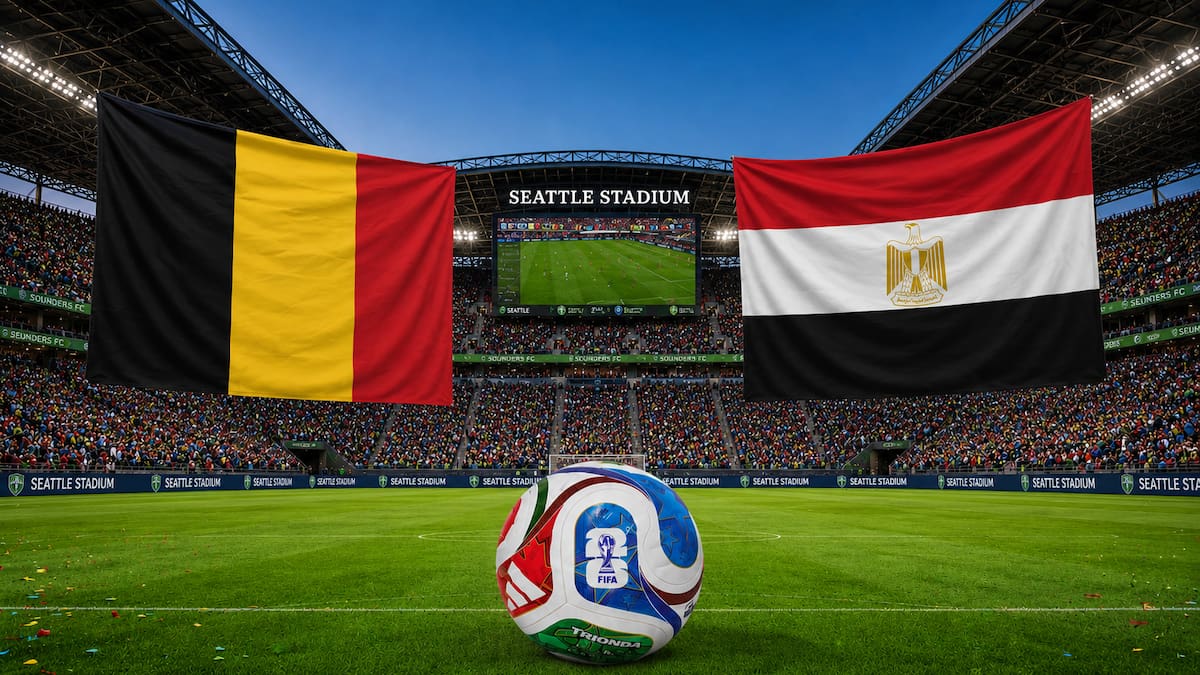 Bélgica x Egito AO VIVO Copa do Mundo de 2026