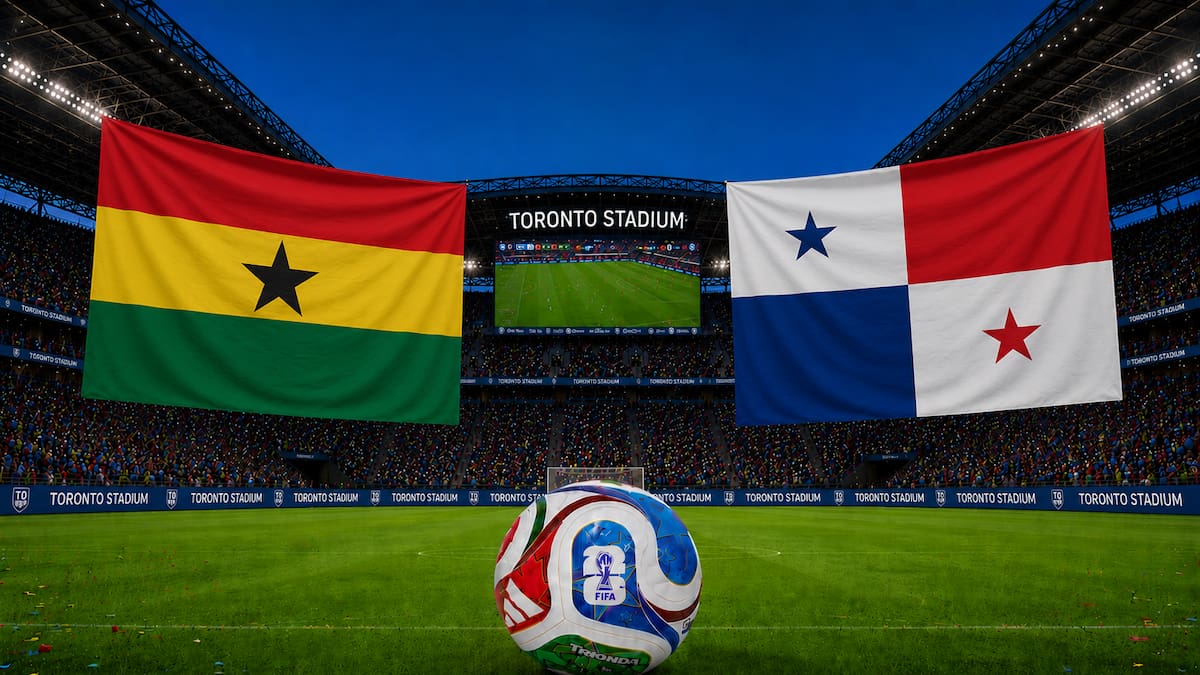 Gana x Panamá AO VIVO Copa do Mundo de 2026: horário, TV e escalações