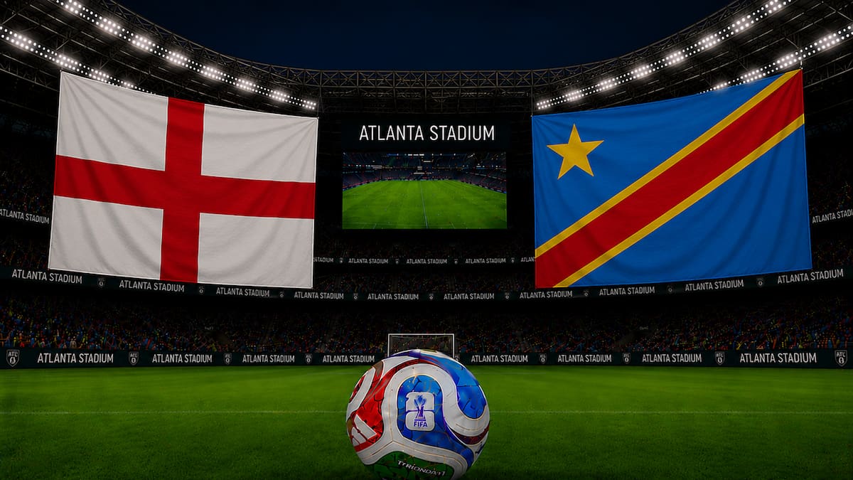 Inglaterra x RD Congo AO VIVO Copa do Mundo de 2026: horário, TV e escalações Inglaterra x RD Congo AO VIVO Copa do Mundo de 2026: horário, TV e escalações