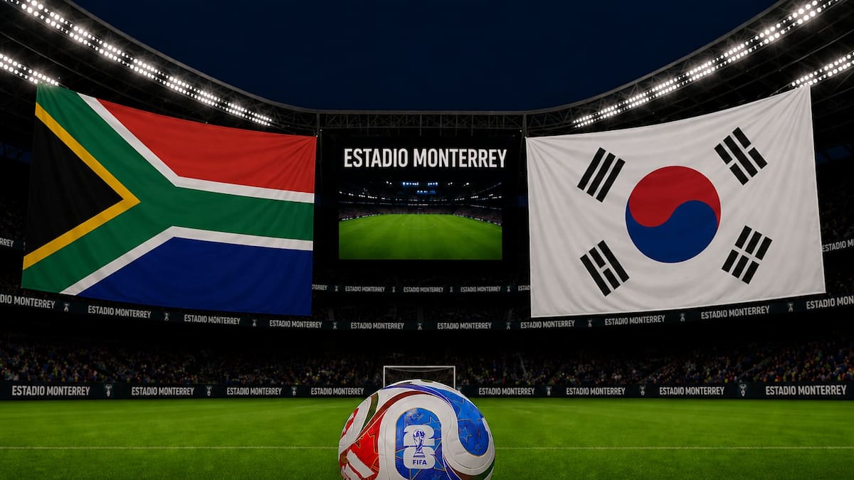 África do Sul x Coreia do Sul AO VIVO Copa do Mundo de 2026: horário, TV e escalações