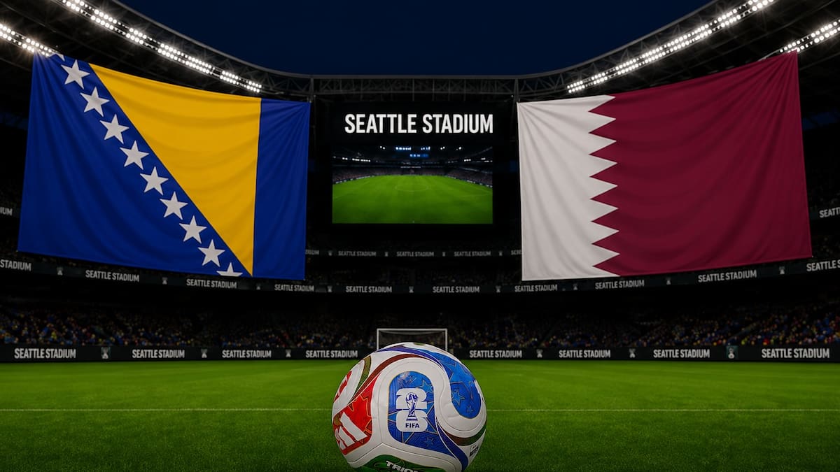 Bósnia e Herzegovina x Catar AO VIVO Copa do Mundo de 2026: horário, TV e escalações