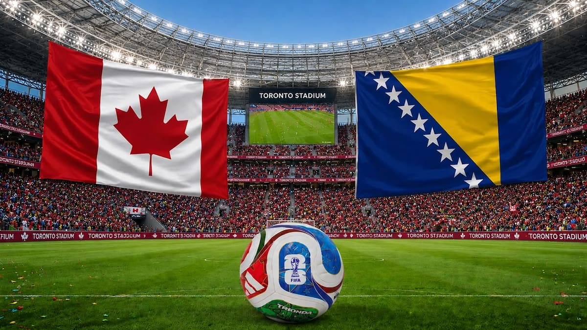 Canadá x Bósnia e Herzegovina AO VIVO Copa do Mundo de 2026