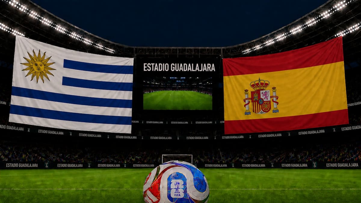 Espanha x Uruguai AO VIVO Copa do Mundo de 2026
