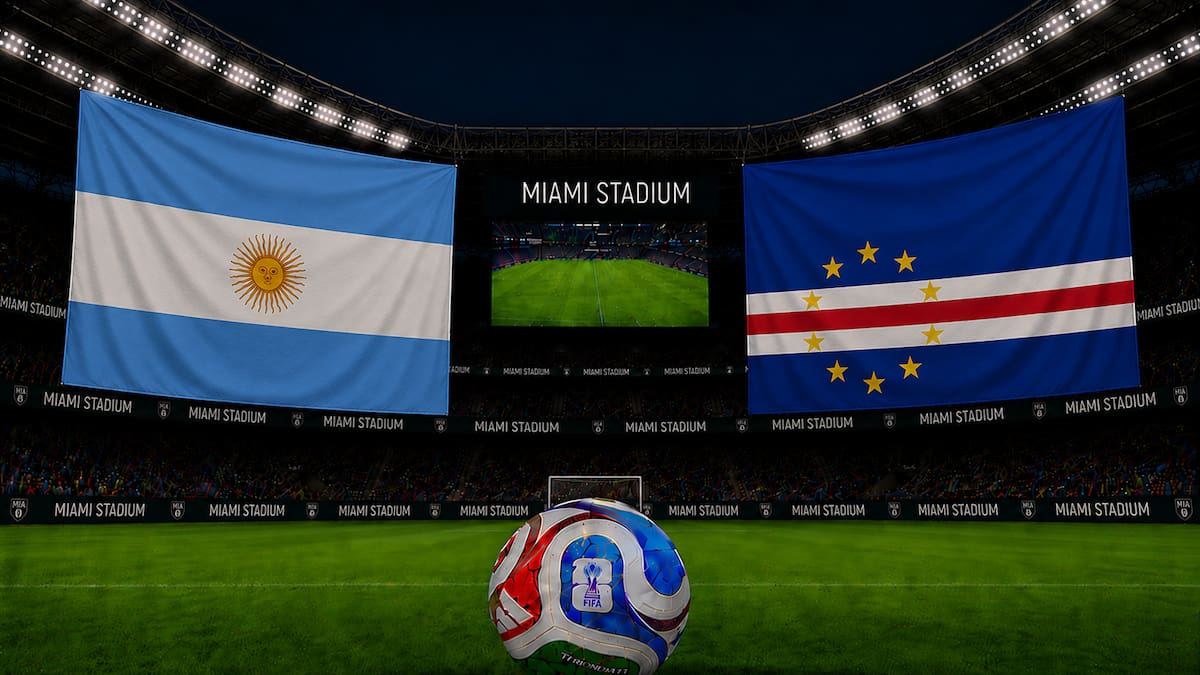 Argentina x Cabo Verde AO VIVO Copa do Mundo 2026: horário, TV e escalações