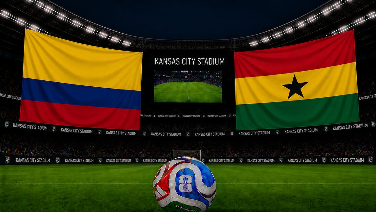 Colômbia x Gana AO VIVO Copa do Mundo de 2026: horário, TV e escalações