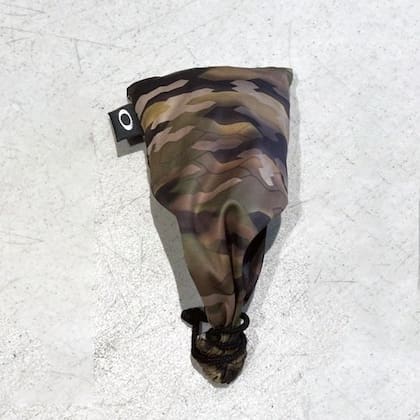 Las serpientes se encontraban dentro de una bolsa de color camuflaje