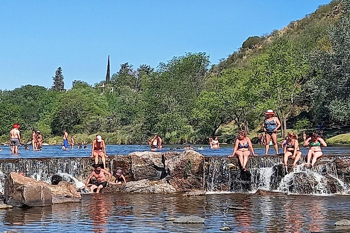 Las Sierras de Córdoba con gente durante el fin de semana.
