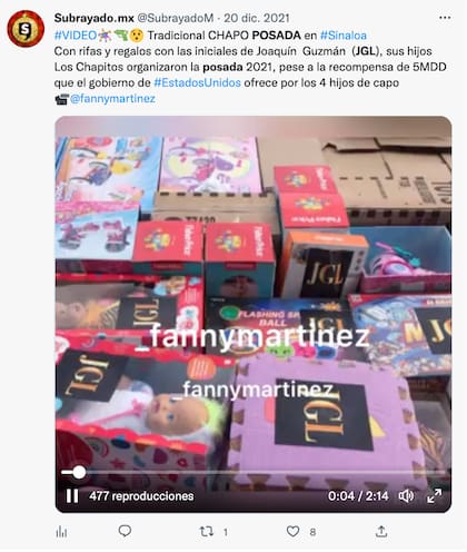 Las siglas JGL estuvieron presentes en una posada de 2021