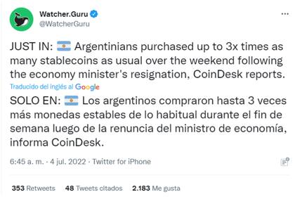 Las stablecoins fueron un refugio durante el fin de semana