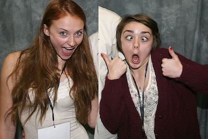 Las Stark, hermanas en la pantalla, amigas, en la vida real.
