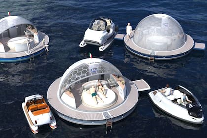 Las suites de lujo se instalan en mitad del mar y funcionan al 100% con energías sostenibles