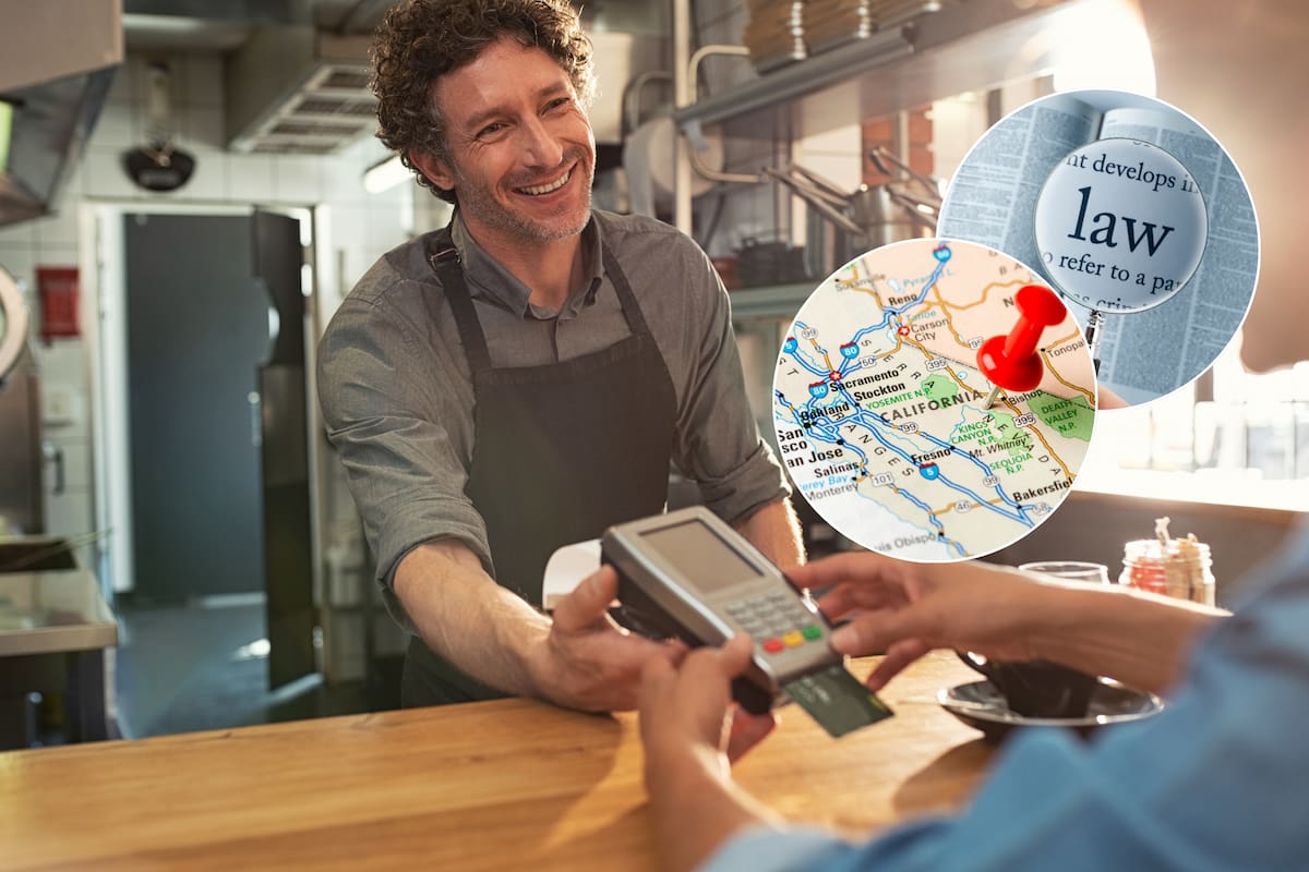 Las ‘swipe fees’ en California aplican un recargo del 2% al 4% no solo sobre el consumo, sino también sobre impuestos y propinas, según el proyecto AB 1065