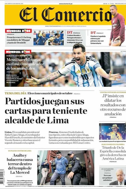 Las tapas de los diarios del mundo tras el triunfo de la Selección Argentina frente a Austria en el Mundial de fútbol 2026