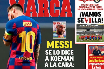 Las tapas de los diarios españoles: "Me veo más afuera que adentro"