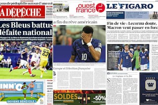 Estas son las tapas de los diarios de Francia tras la dura derrota ante España