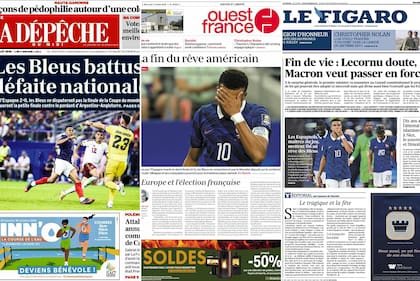 Las tapas de los diarios franceses tras la derrota ante España en el Mundial 2026