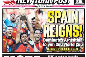 Las tapas de los diarios y repercusiones en EE.UU. del triunfo de X vs. X en la final del Mundial 2026