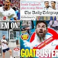 Las tapas de los diarios británicos, con Messi de cara al partido contra Argentina