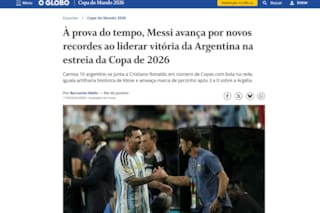Los medios internacionales se hacen eco de la actuación de Messi en el debut de la selección