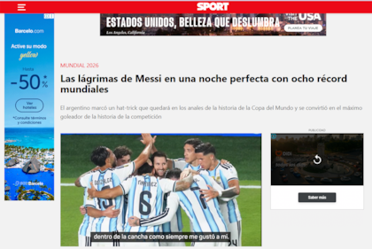 Las tapas del mundo tras el triunfo de Argentina vs Argelia