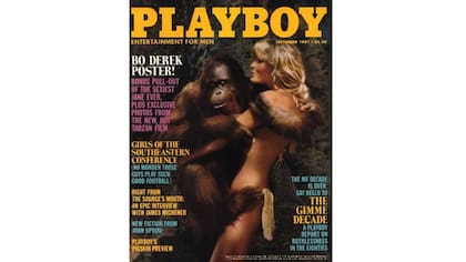 Bo Derek vuelve a posar para la portada de septiembre de 1981. Fue para la presentación de la película Tarzán y fue una de las más criticadas